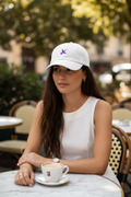 Belle Âme Signature Hummingbird Hat - White