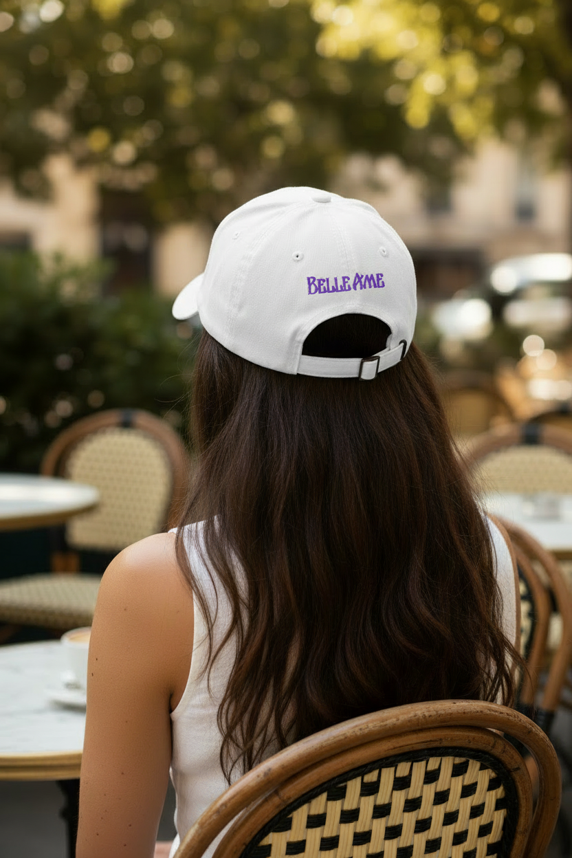 Belle Âme Signature Hummingbird Hat - White