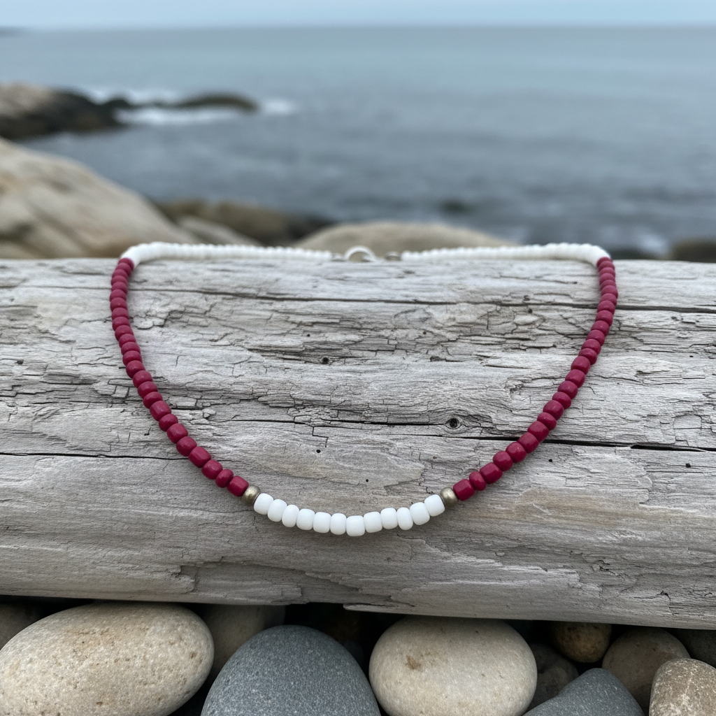 Rosé Tide — Bead Close-Up Driftwood
